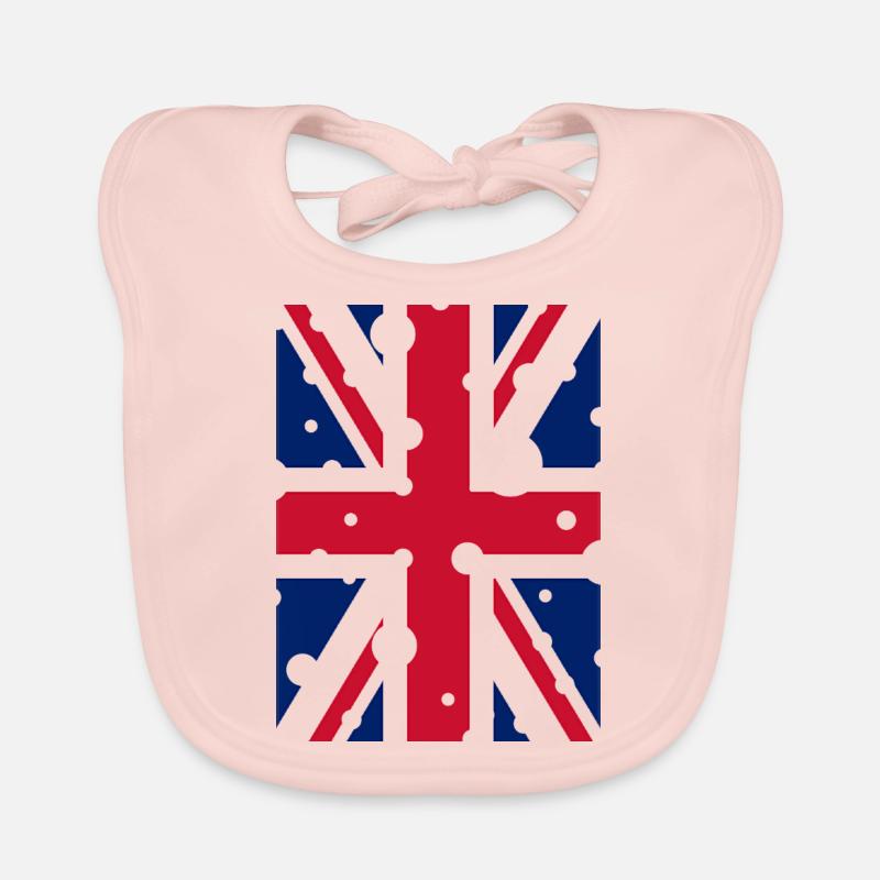 Englische Flagge Baby Bio-Lätzchen