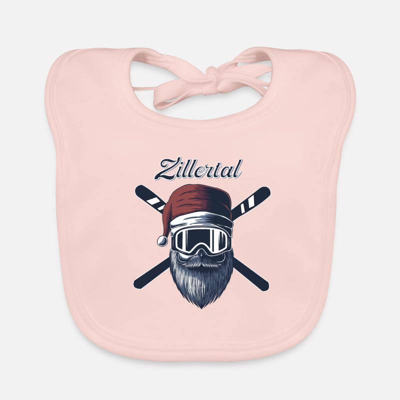 Zillertal Ski Sknowboard - Baby Bio-Lätzchen - Rose