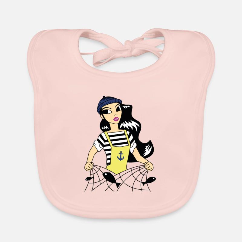 Matrose die Mutter Baby Bio-Lätzchen