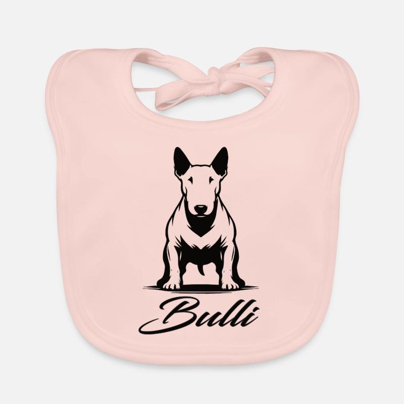 Bull Terrier Design – Character and Strength Organic Baby Bibs
