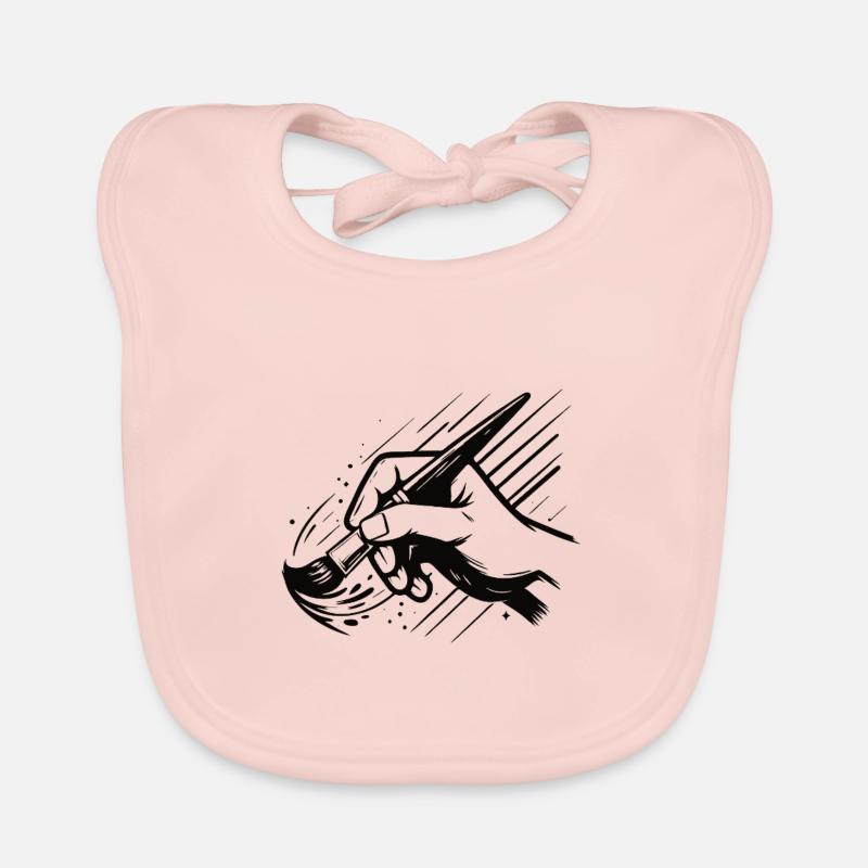 Brush Design – Express Creativity Organic Baby Bibs