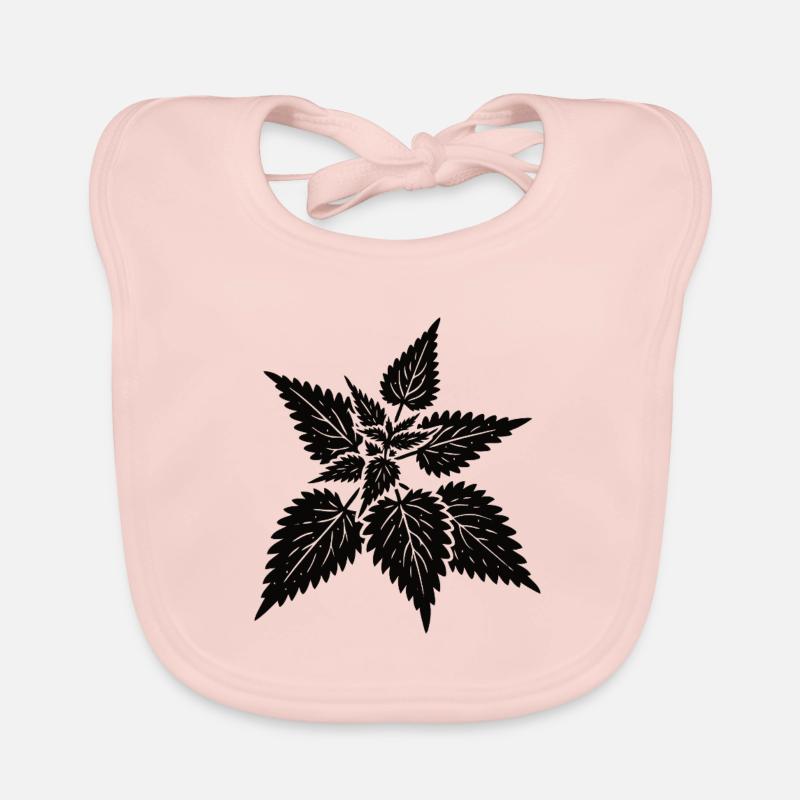 simple nettle design – wild & healing Organic Baby Bibs