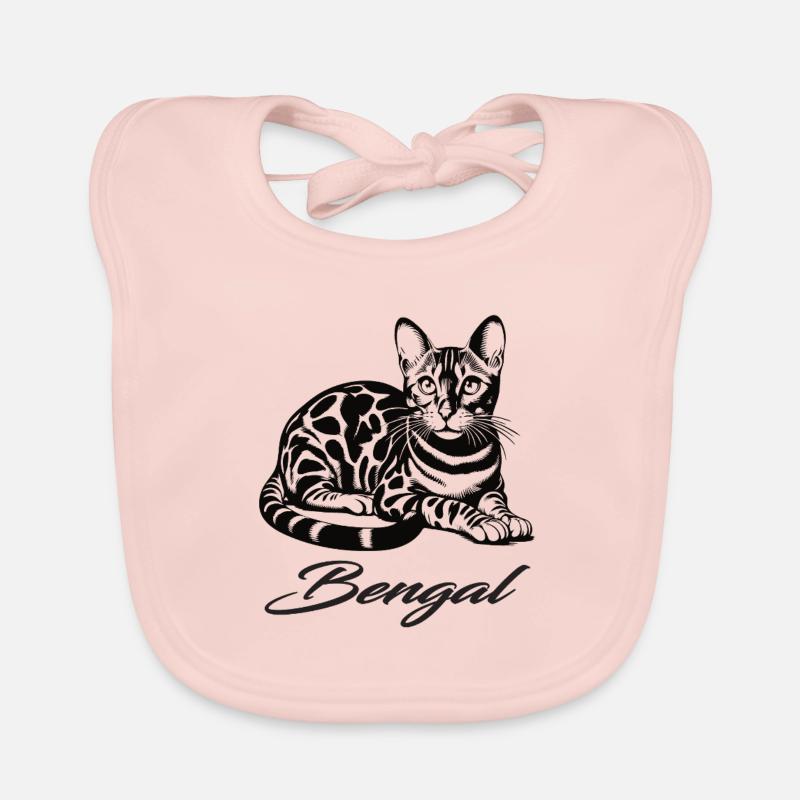 Bengal Katze Design – Wild, schön und einzigartig Baby Bio-Lätzchen