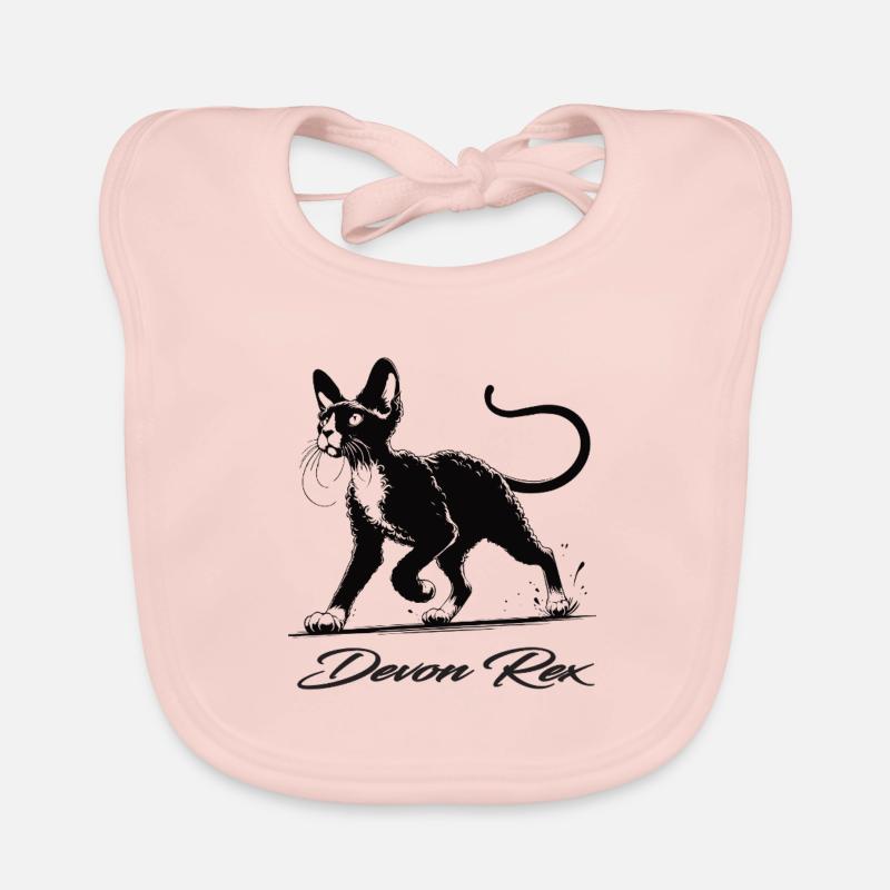 Devon Rex – Charmant, ludique et unique Bavoir bio Bébé