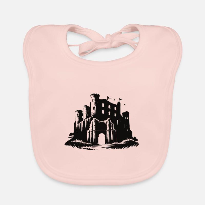 Mysterious ruins, past for explorers Organic Baby Bibs