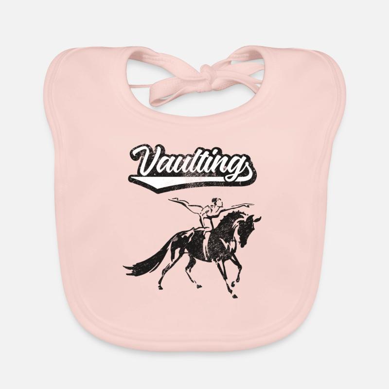 Vaulting vaulting horse riding Organic Baby Bibs