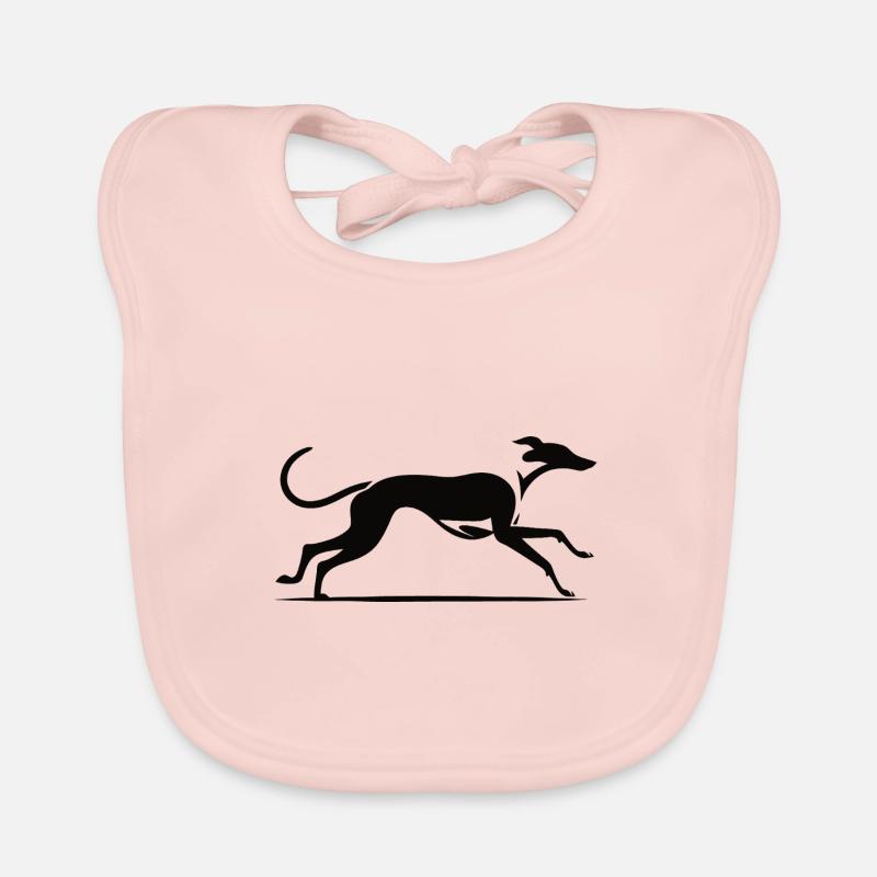 Design élégant de lévrier Bavoir bio Bébé