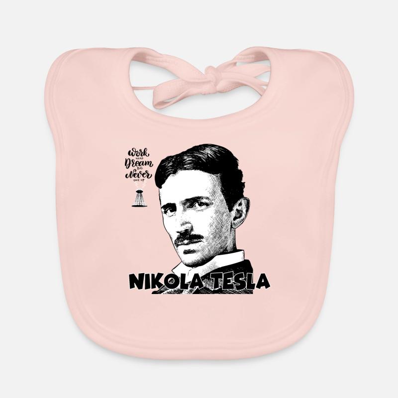 tesla - Baby Bio-Lätzchen - Rose