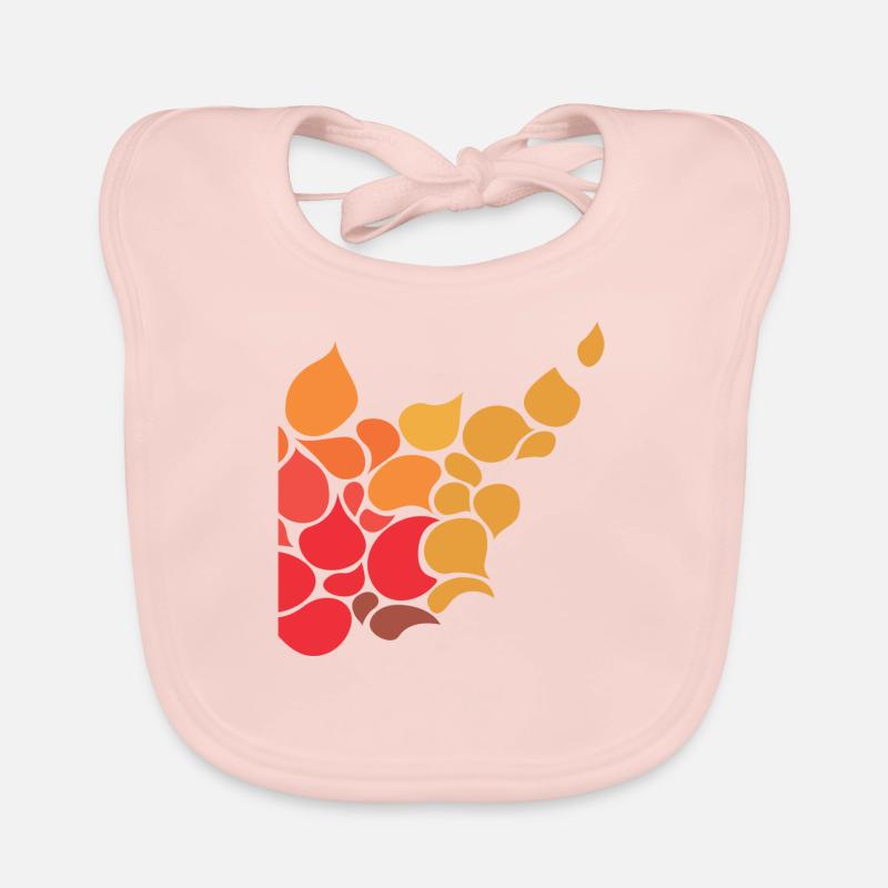 Stylisches Muster Wassertropfen Baby Bio-Lätzchen