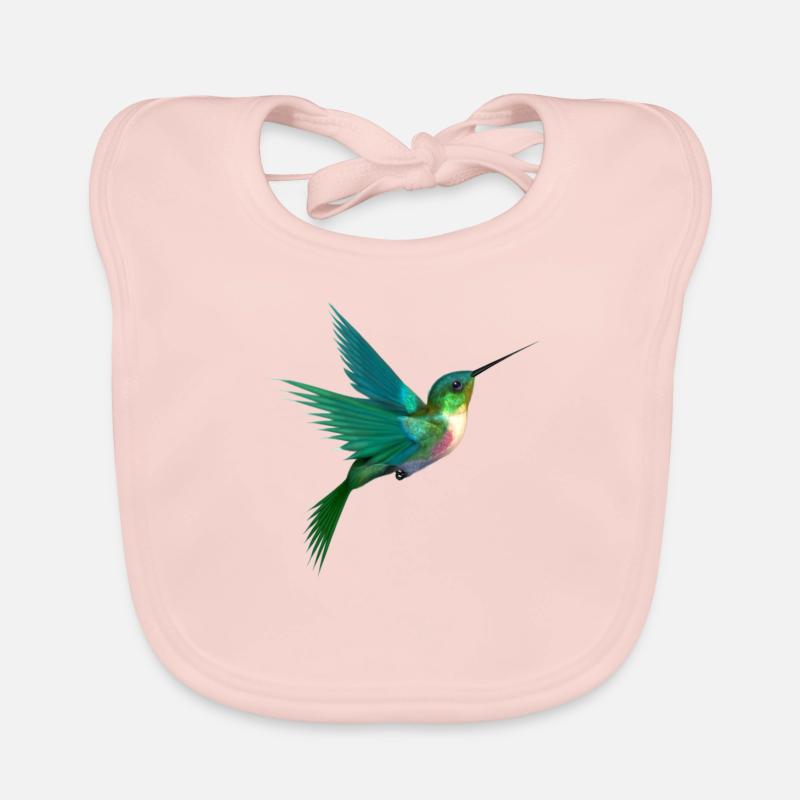 vogel - Baby Bio-Lätzchen - Rose