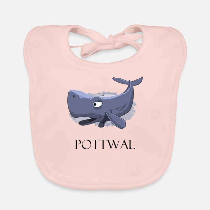 Cachalot t-shirt cachalot - Bavoir bio Bébé - rose