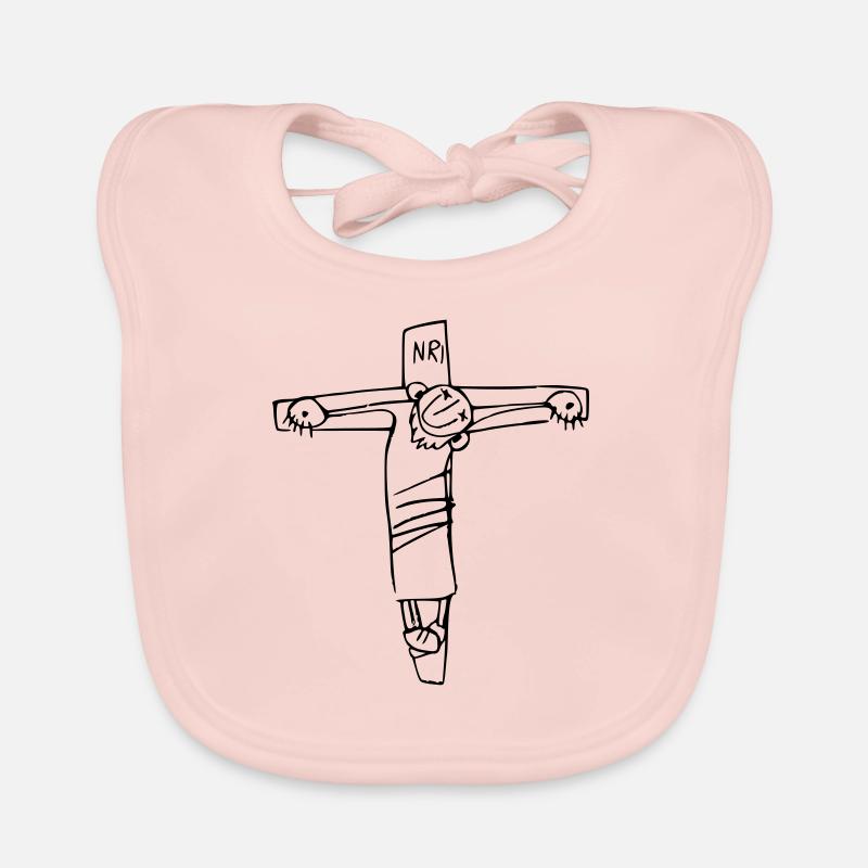 Style NRI - Bavoir bio Bébé - rose