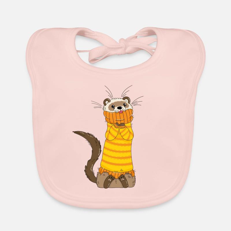 Frettchen Baby Bio-Lätzchen