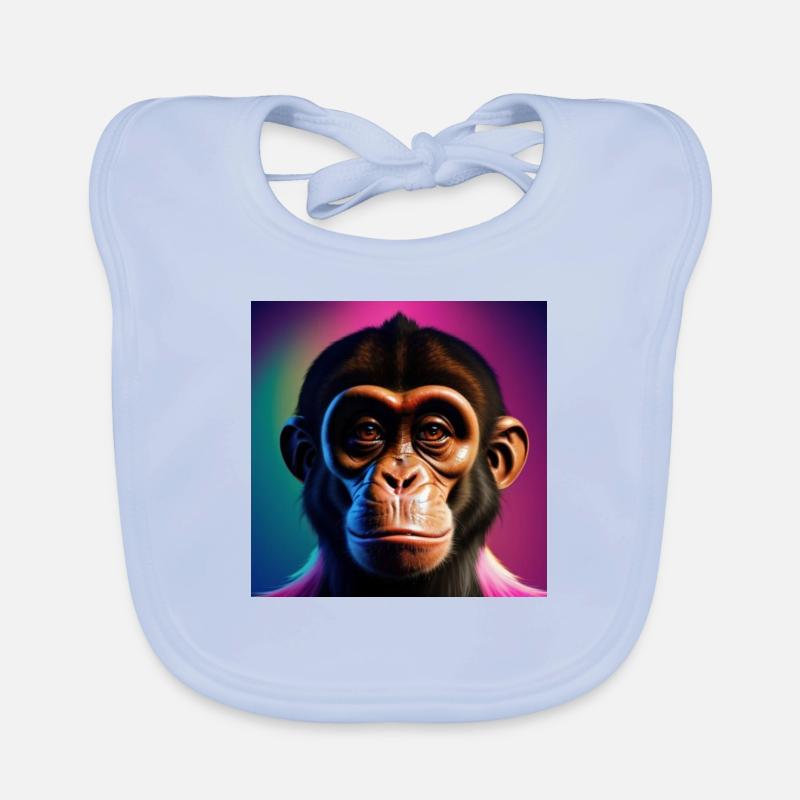 Frecher Affe Baby Bio-Lätzchen