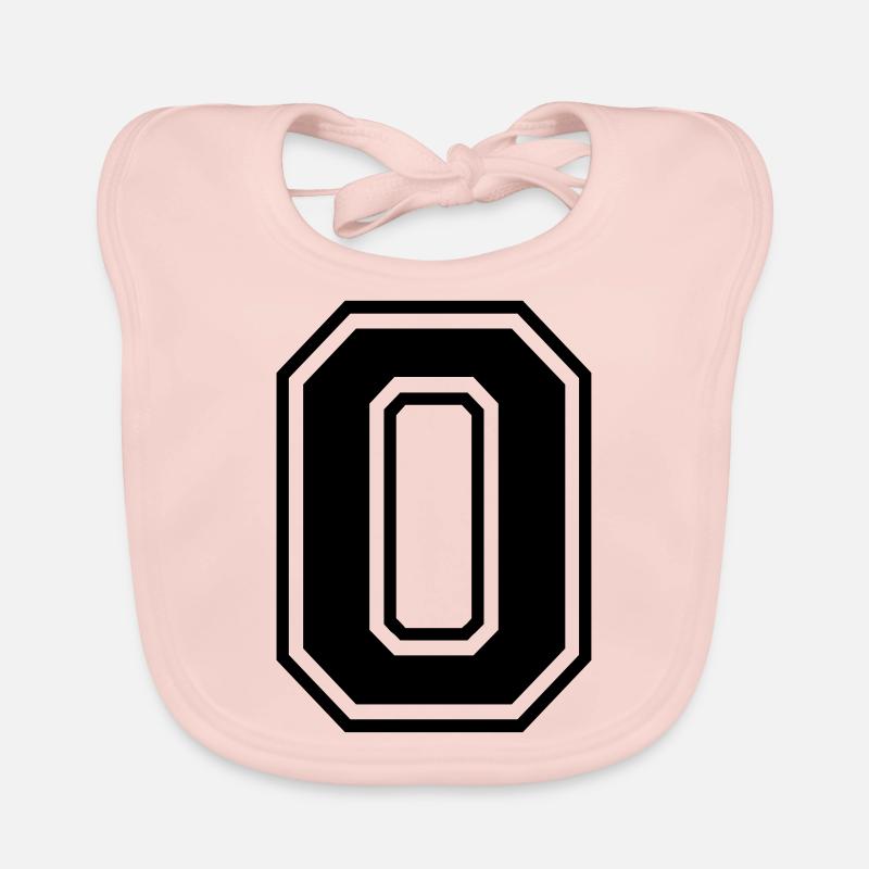 Numéro 0 - Bavoir bio Bébé - rose