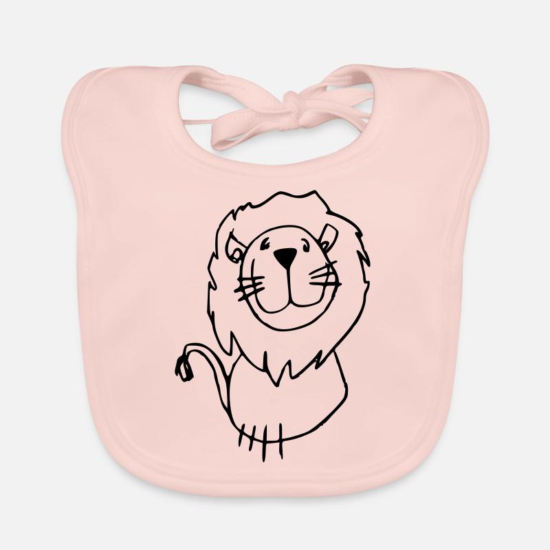 Lioness with mane Organic Baby Bibs