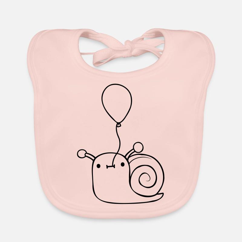 Ballon Escargot Mignon Bavoir bio Bébé