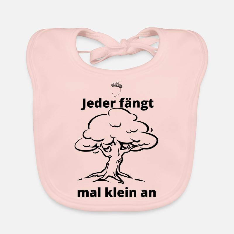 Jeder fängt mal klein an Baby Bio-Lätzchen