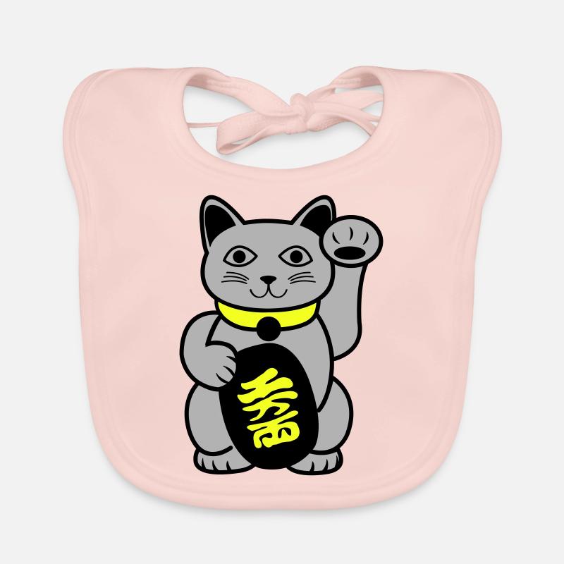 Maneki Waving Chat Bavoir bio Bébé