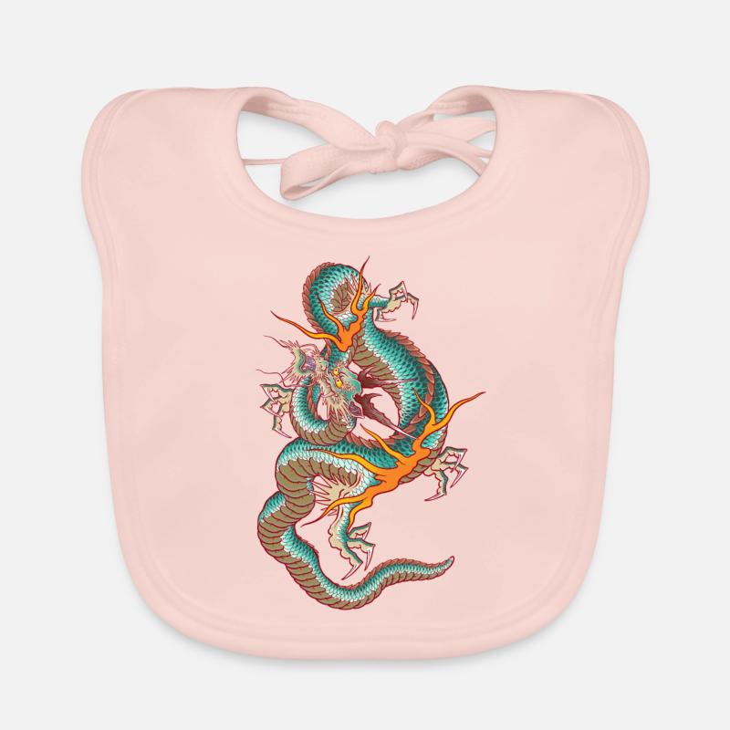Dragon Dance Organic Baby Bibs