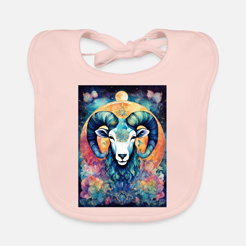 Sternzeichen Widder Baby Bio-Lätzchen