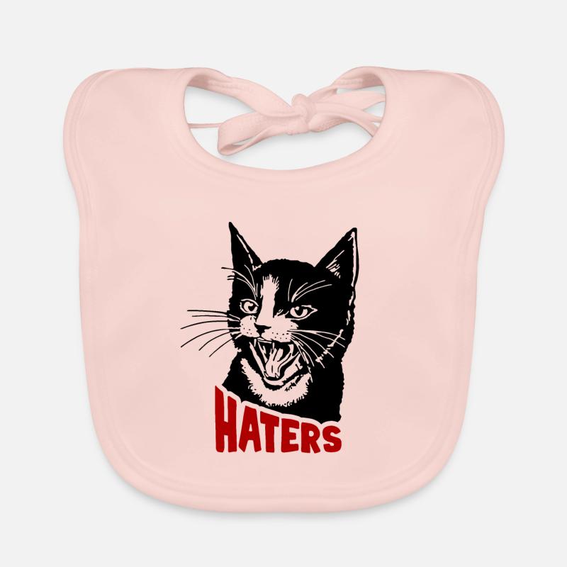 Cat and hater Organic Baby Bibs