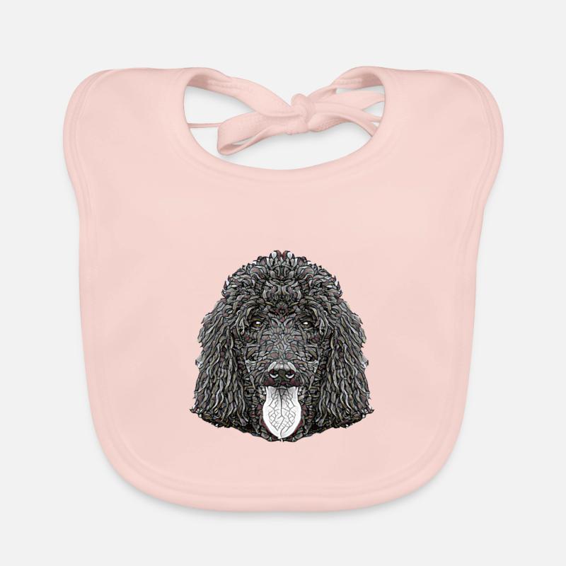 Visage de caniche standard Bavoir bio Bébé