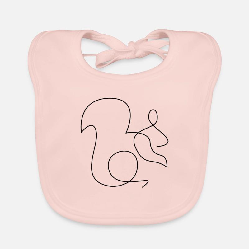 Squirrel Organic Baby Bibs