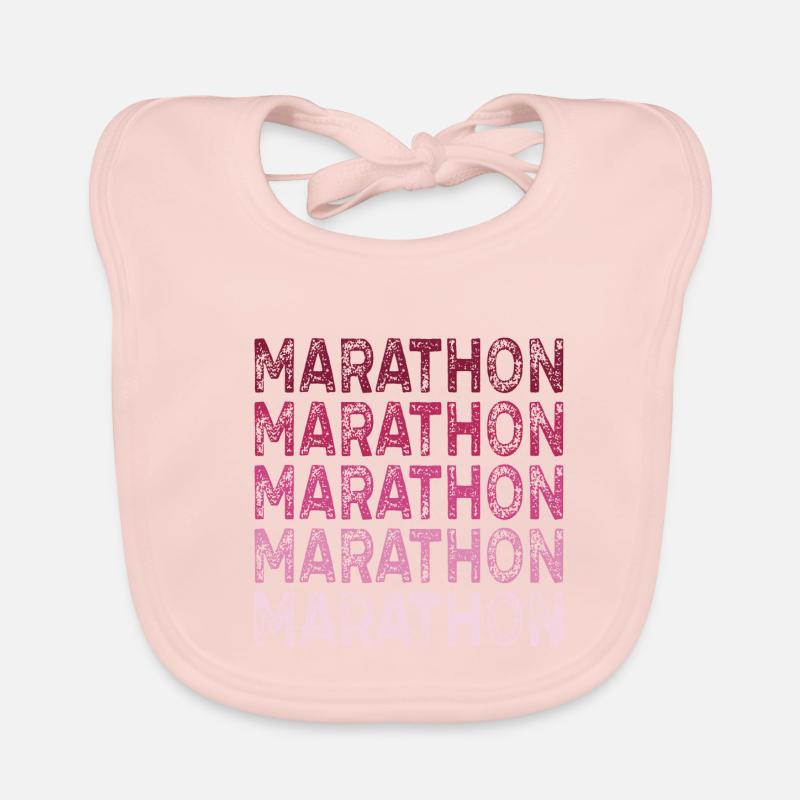 MARATHON - Bavoir bio Bébé - rose