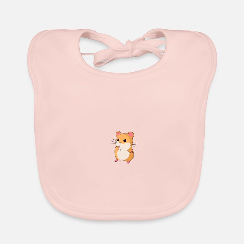 Hamster - Bavoir bio Bébé - rose