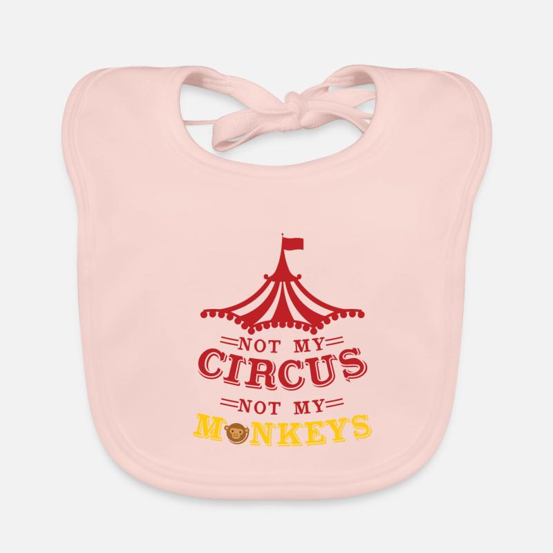 Pas mon cirque - pas mes singes Bavoir bio Bébé
