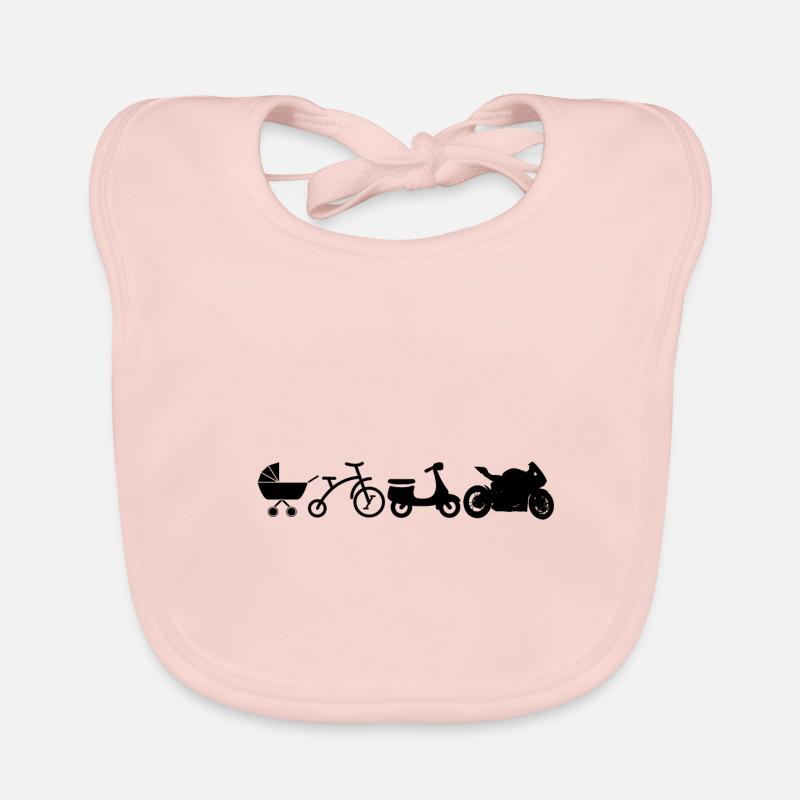 Motorrad Evolution Baby Bio-Lätzchen