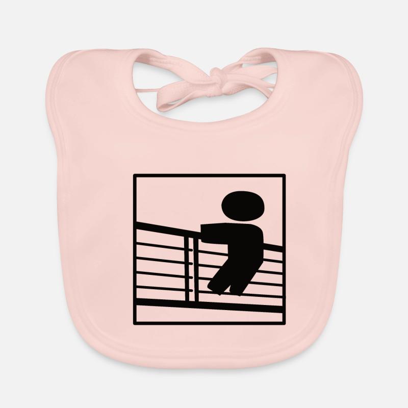 Fence guest, railing, view Organic Baby Bibs