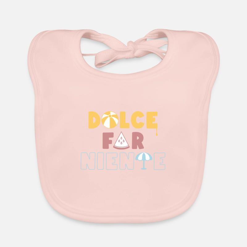 Dolce Far Niente - Bavoir bio Bébé - rose