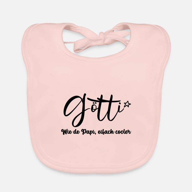 Götti wie de Papi eifach cooler Onkel Schweiz Baby Bio-Lätzchen