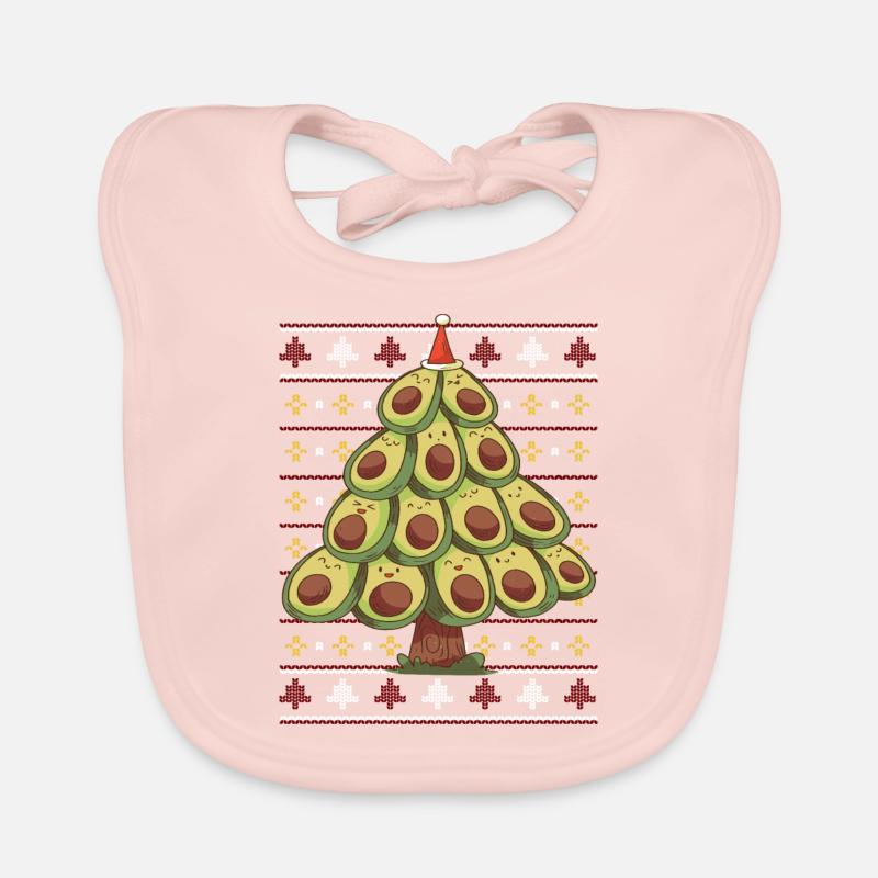 Pull de Noël laid: sapin de Noël avocat Bavoir bio Bébé