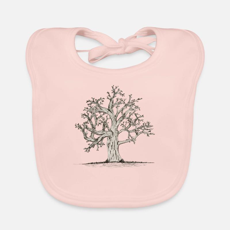 Knotty oak Organic Baby Bibs
