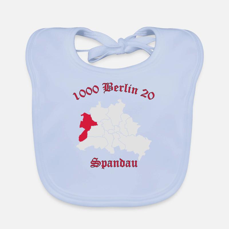 1000 Berlin 20 - Berlin Spandau (vector) Organic Baby Bibs