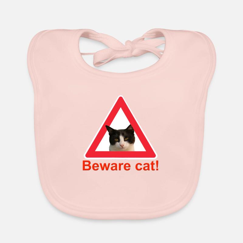 Attention chat signe de trafic chat dame Bavoir bio Bébé