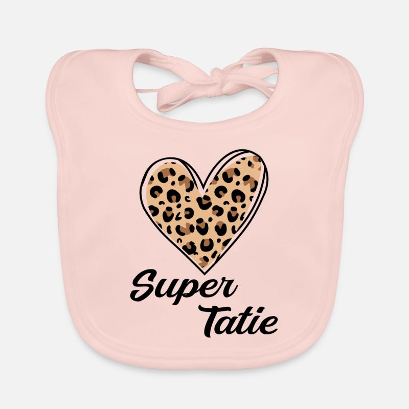 Super Tatie - Bavoir bio Bébé - rose
