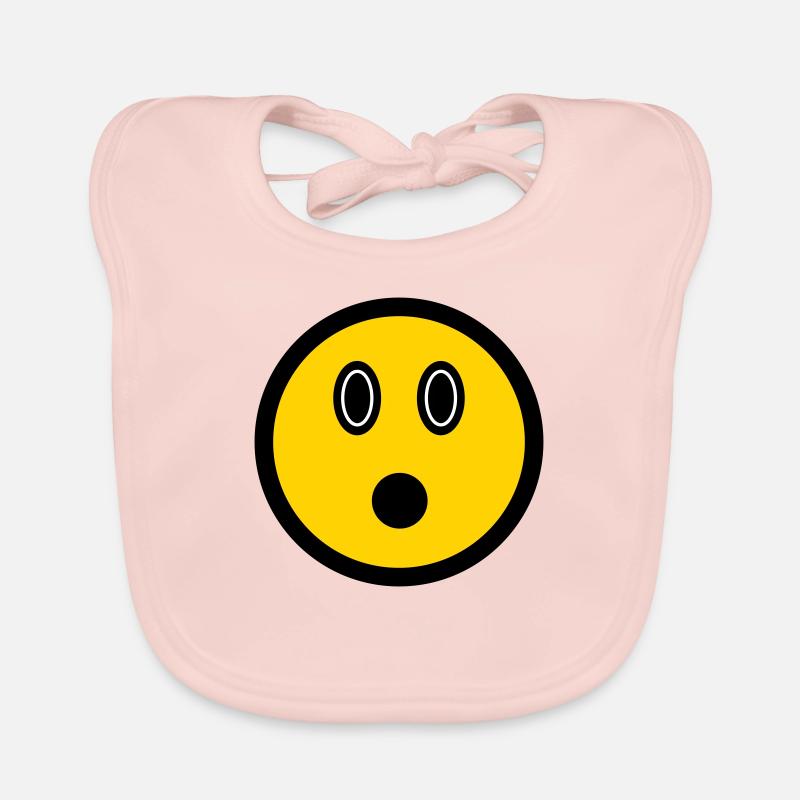 Émoticône perplexe - Symbole d’image - Stroke Face Bavoir bio Bébé