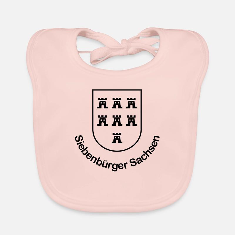 Wappen "Siebenbürger Sachsen" einfarbig Baby Bio-Lätzchen
