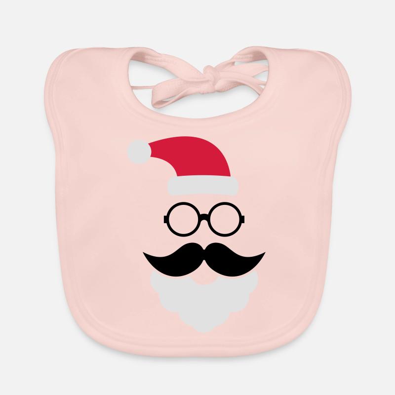 Hipster Weihnachtsmann Baby Bio-Lätzchen