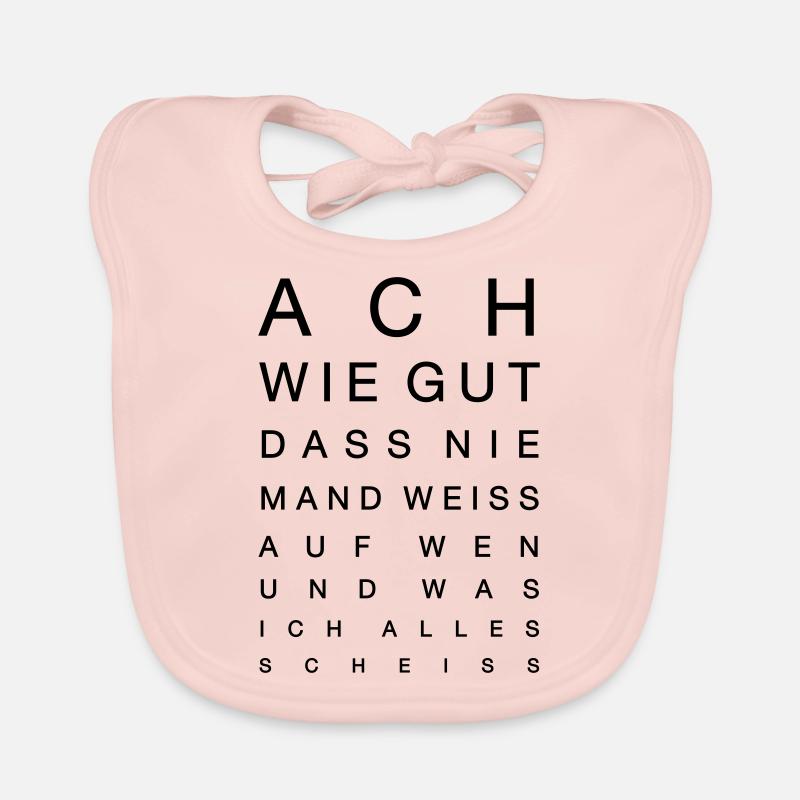 Vision Test - ô combien bon ... Bavoir bio Bébé