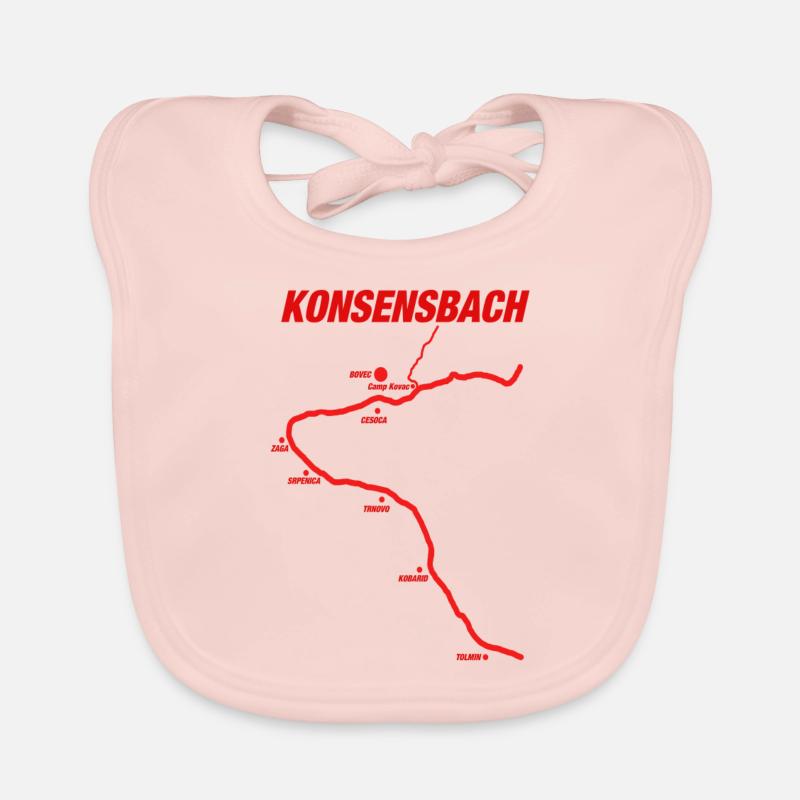 Konsensbach - Baby Bio-Lätzchen - Rose