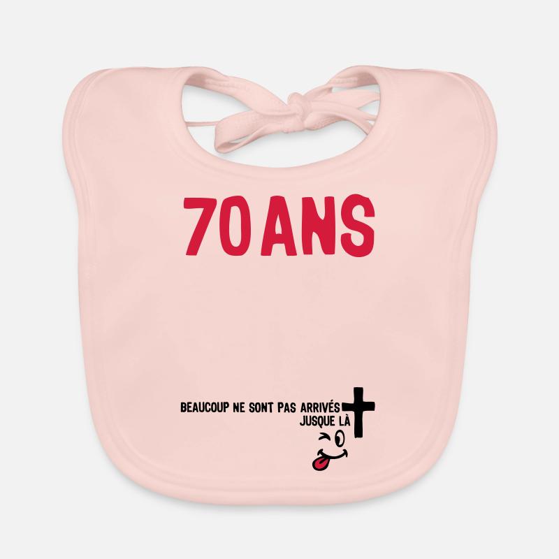 70 ans anniversaire tombe arrive Bavoir bio Bébé