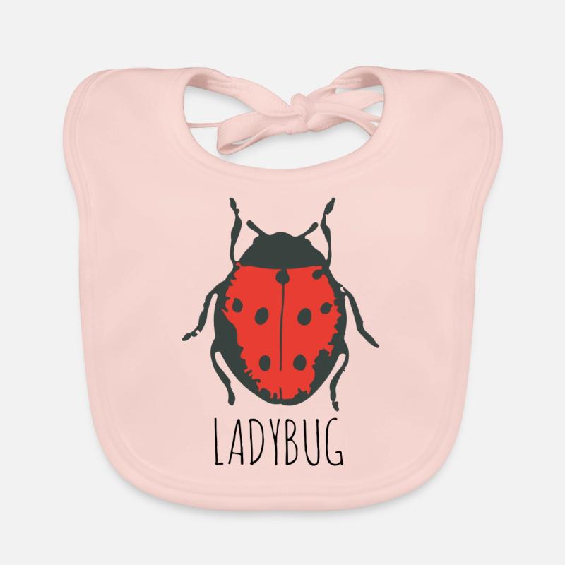 ladybug Organic Baby Bibs