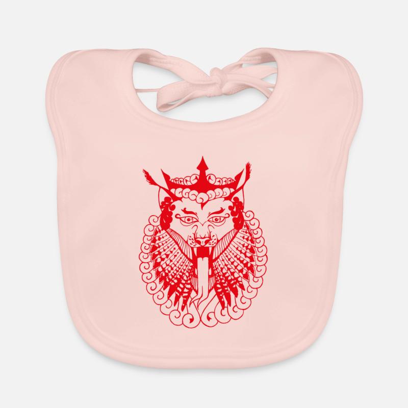 Gena rot Baby Bio-Lätzchen