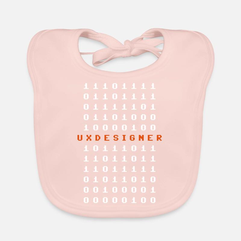 Cadeau UX Designer Nerd Matrix Bit Octets Bavoir bio Bébé