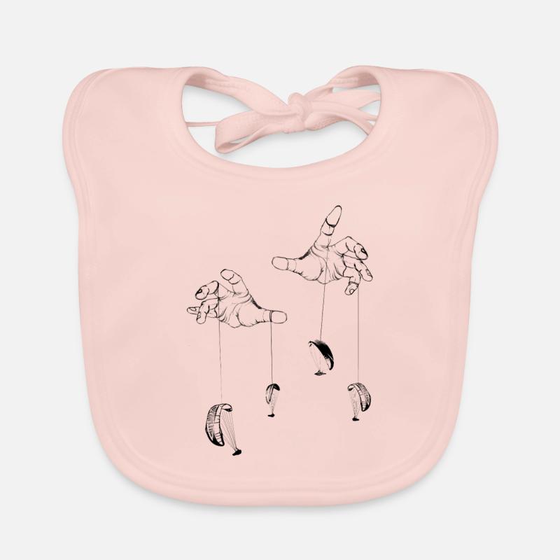 Parapente Playtime - Bavoir bio Bébé - rose